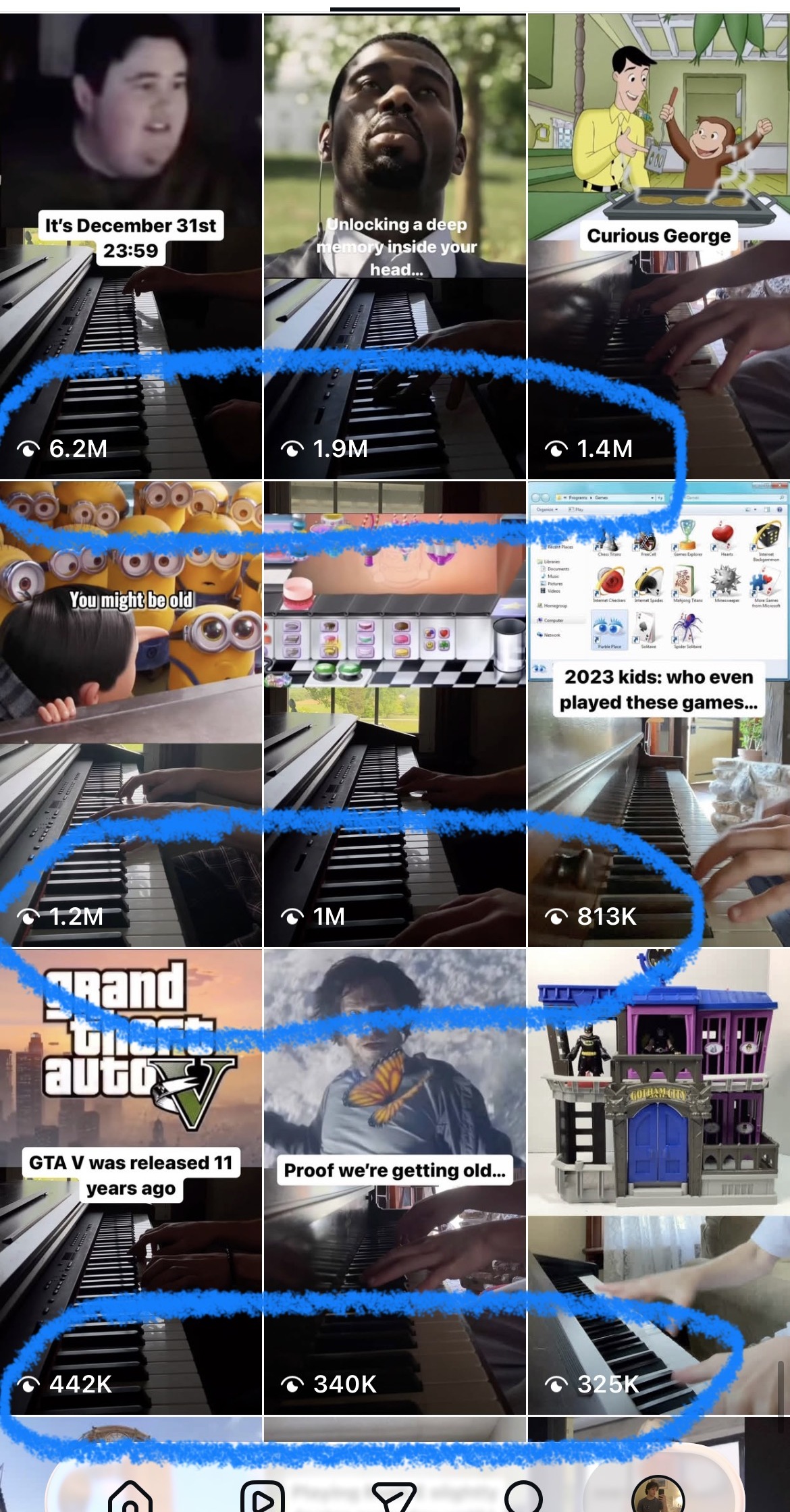 Paul's Instagram account, video after video pulling big views