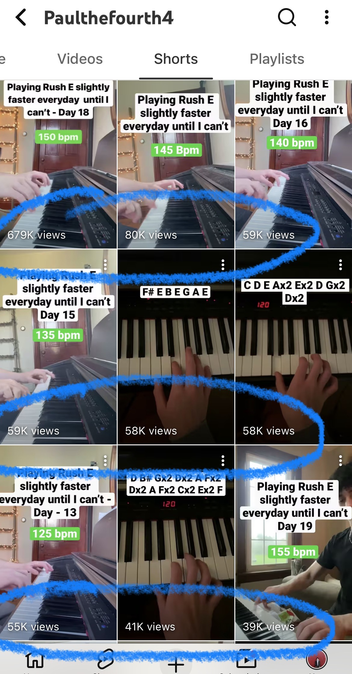 Paul's YouTube channel, video after video pulling big views